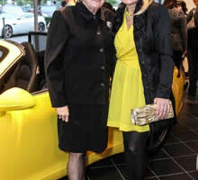 Margie Wright with Regina Bruce at Park Place Porsche for Fresh Faces Reveal Party, May 2, 2013